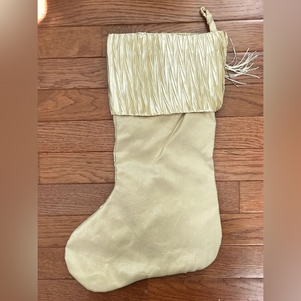 Hobby Lobby Champagne stocking new - Picture 2 of 2